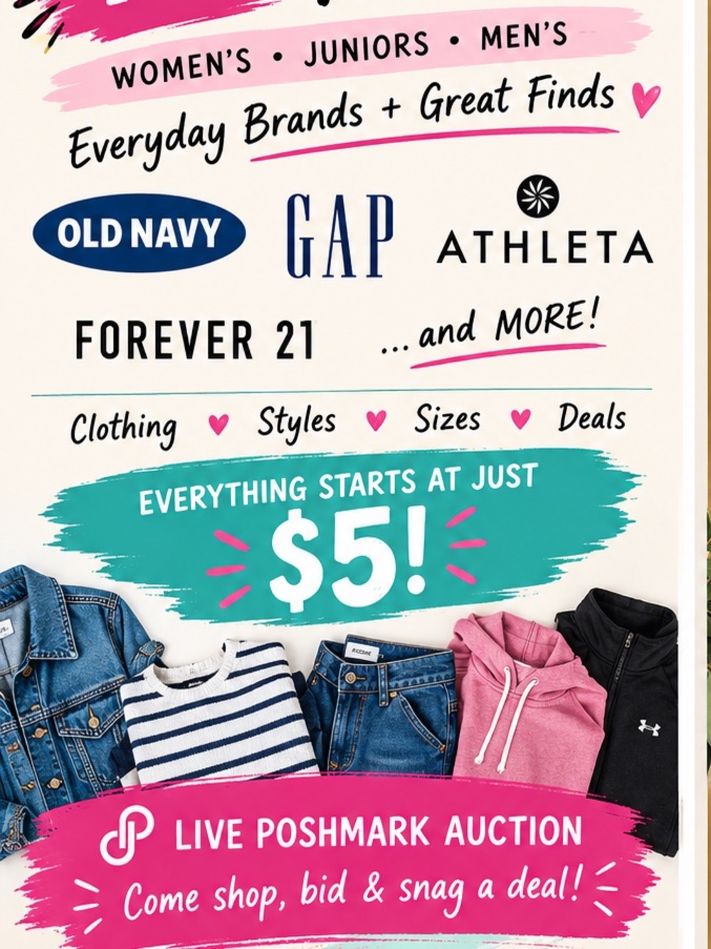 🚨 $5 START LIVE AUCTION | UNLISTED ITEMS 🛍️